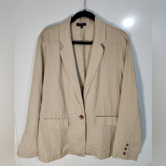 Quince Jackets & Blazers - Quince European Linen Womens Blazer, Size Medium